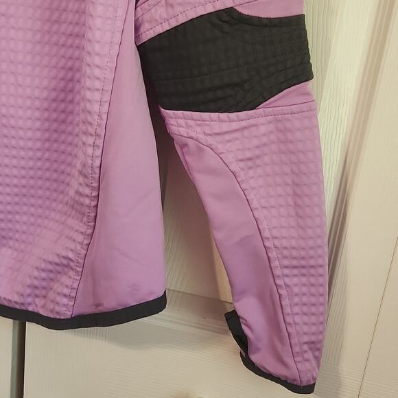 Nike Women's Sphere Thermal  Jacket Purple & Gray 1/4 Zip Thumbholes Moto Gorp - Picture 3 of 13